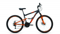 Велосипед Altair MTB FS 26 2.0 disc темно-серый/оранжевый рама: 16" (2022)