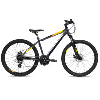Велосипед Aspect Ideal 26" серый/оранжевый рама: 14.5" (2023)