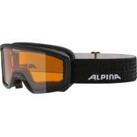 Очки горнолыжные Alpina Scarabeo JR Black Matt/Orange S2 (2024)
