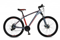Велосипед Wind K2 27.5" серо-красный рама 17" (2022)