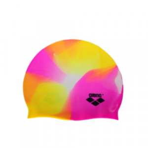 Шапочка для плавания Arena Silicone Swim Cap желто-розовая 