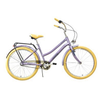 Велосипед Stark Comfort Lady 3speed 26" сиреневый матовый металлик/серый/бежевый рама: 14.5" (2024)