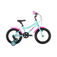 Велосипед Stark Foxy Girl 16 бирюзовый/розовый (2024)