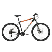 Велосипед Stark Respect 27.1 D Microshift черный/оранжевый/серый рама: 18" (2023)