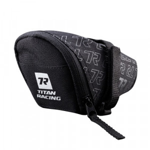 Сумка подседельная Titan Racing Club Port 13*5.5*7.5 cm, крепление на ремешке, Black 