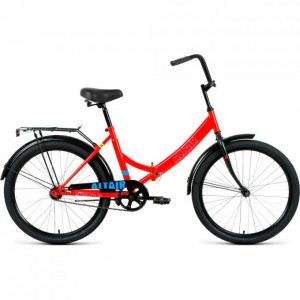 Велосипед Altair City 24&quot; FR, красный/голубой, рама 16&quot; (2023) 