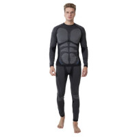 Термобелье мужское фуфайка и кальсоны White Owl A1-389 серое с черным Термобелье мужское фуфайка и кальсоны White Owl A1-389 серое с черным