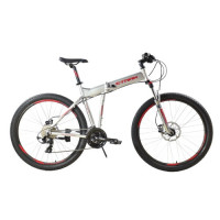 Велосипед Stark Cobra 27.2 HD хром/ярко-красный рама: 18" (2024)