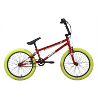 Велосипед Stark Madness BMX 1 20" красный/серебристый/хаки (2024)