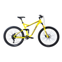 Велосипед Stark Tactic FS LT 27.5 HD желтый матовый/фиолетовый рама: 20" (2024)