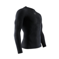 Рубашка мужская X-Bionic Merino Shirt Round Neck LG SL black/black B026