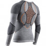 Рубашка мужская X-Bionic Merino Shirt LG SL Men black/grey/orange B080 - Рубашка мужская X-Bionic Merino Shirt LG SL Men black/grey/orange B080