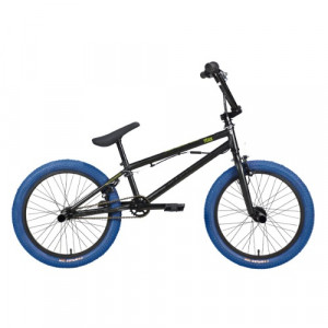 Велосипед Stark Madness BMX 3 20&quot; антрацитовый матовый/глянцевый, зеленый/темно-синий (2024) 