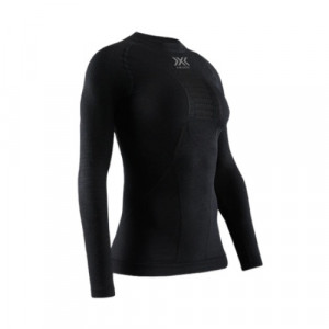 Рубашка женская X-Bionic Merino Shirt Round Neck LG SL black/black B026 