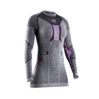 Рубашка женская X-Bionic Merino Shirt LG SL WMN black/grey/magnolia B343