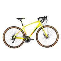 Велосипед Stark Gravel 700.3 D 28" лимонный матовый/оранжевый/зеленый рама: 18" (2024)