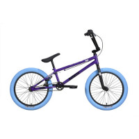 Велосипед Stark Madness BMX 4 20" серо-фиолетовый/черный/синий (2024)